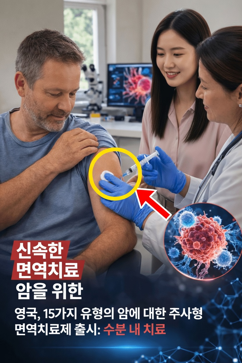 영국의 새로운 5분짜리 암 주사가 환자와 치료에 의미하는 바