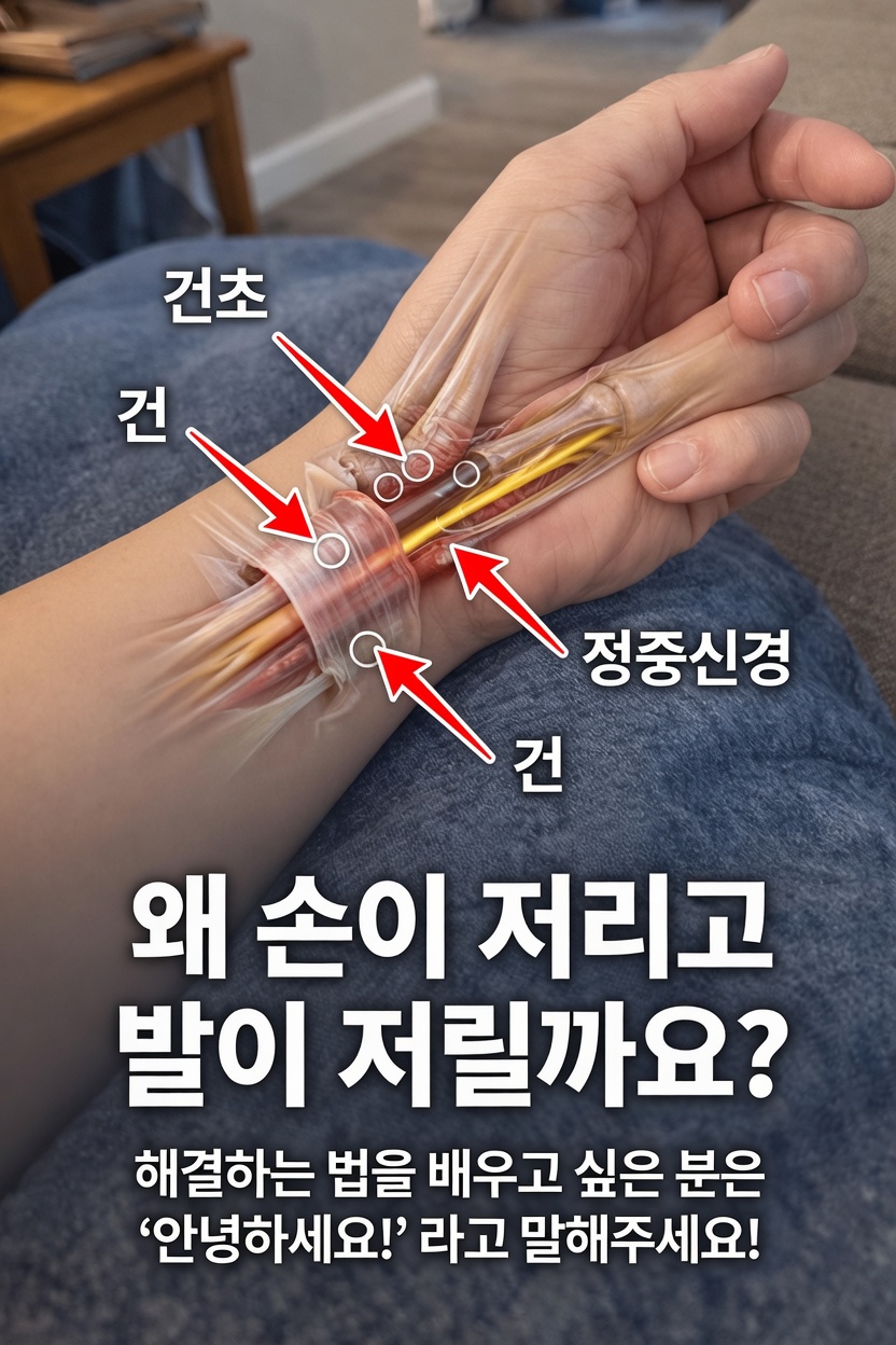 손발이 자주 저리거나 찌릿하게 느껴지는 이유는 무엇일까요? 흔한 원인과 간단한 완화 방법