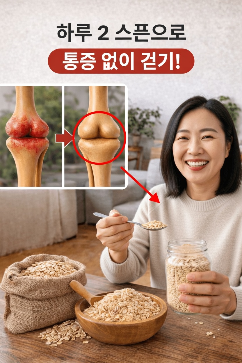 매일 이 음식 2숟갈만 먹어도 무릎의 편안함에 도움이 될 수 있는 이유