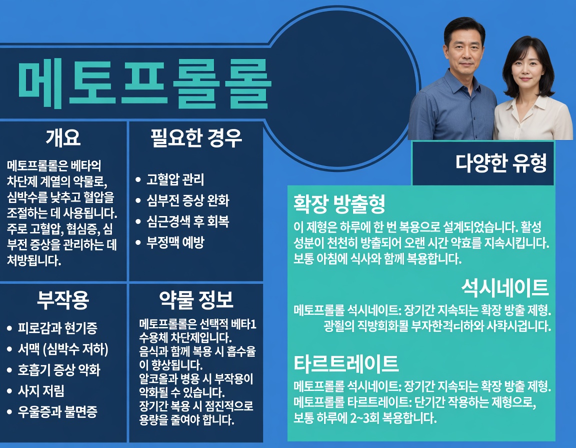 메토프롤롤 복용 시 흔한 10가지 부작용과 일상에서 올바르게 관리하는 방법