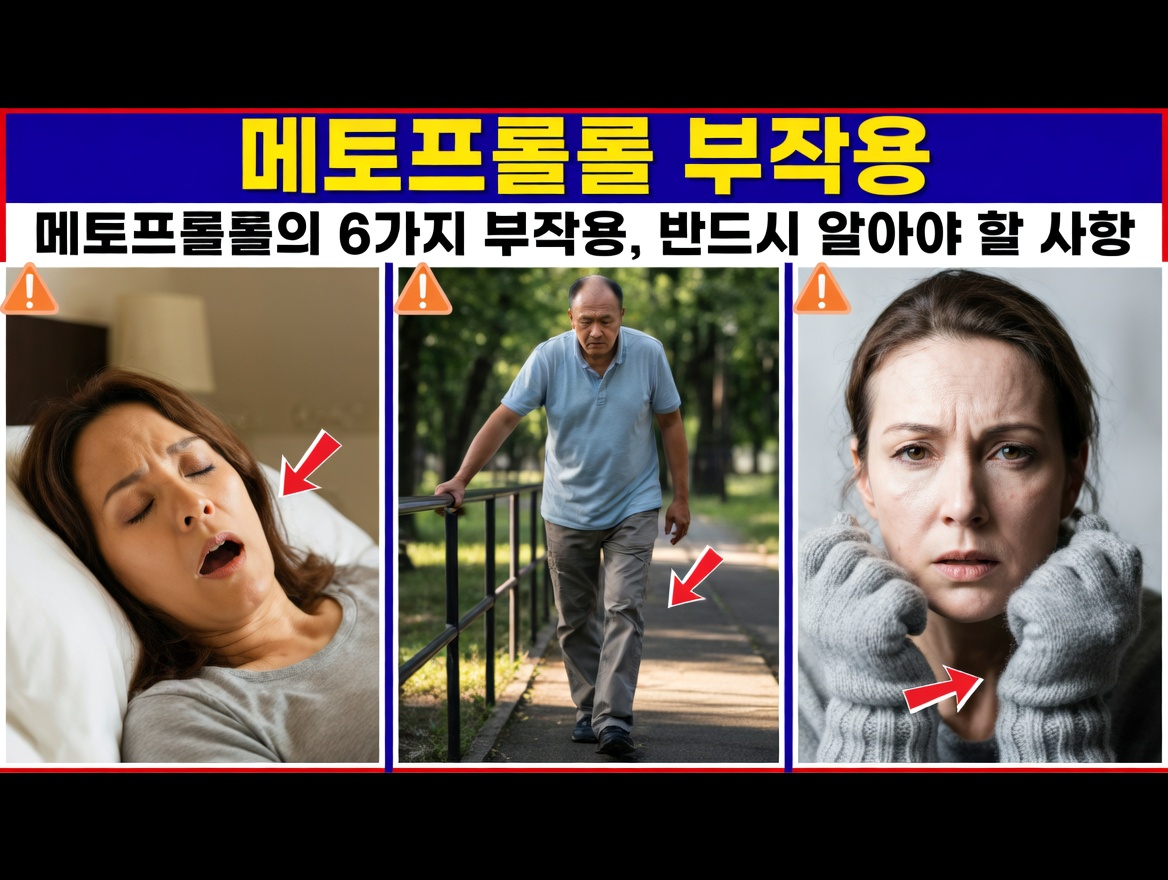 메토프롤롤 복용 시 흔한 10가지 부작용과 일상에서 올바르게 관리하는 방법