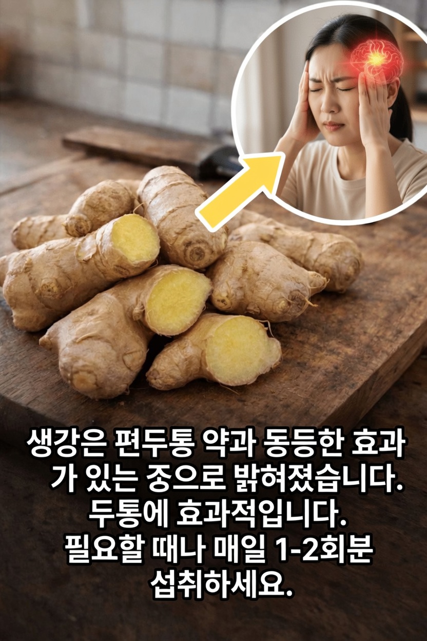 생강은 두통 불편감 관리에 도움이 되는 간단한 주방 속 조력자일까? 근거를 살펴보기