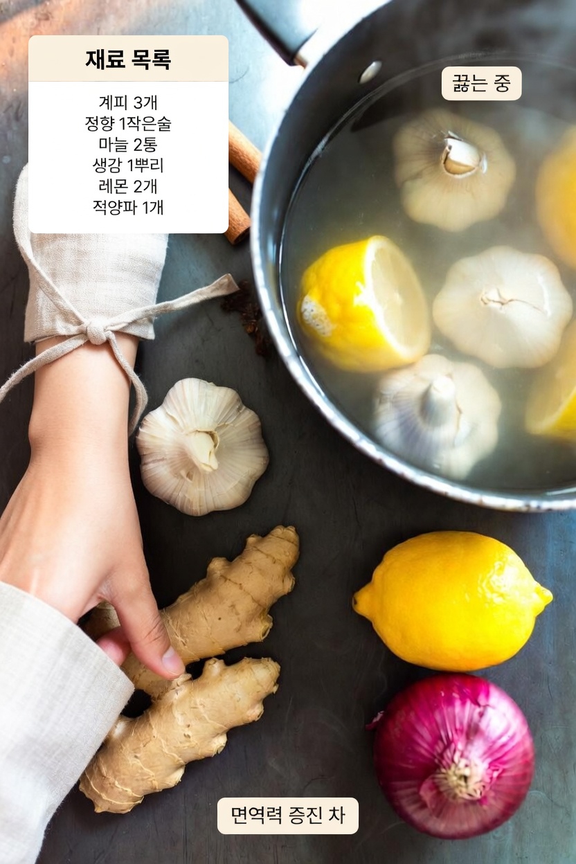 간단한 홈메이드 허브 인퓨전: 계피, 정향, 마늘, 생강, 레몬, 양파를 함께 살펴보기