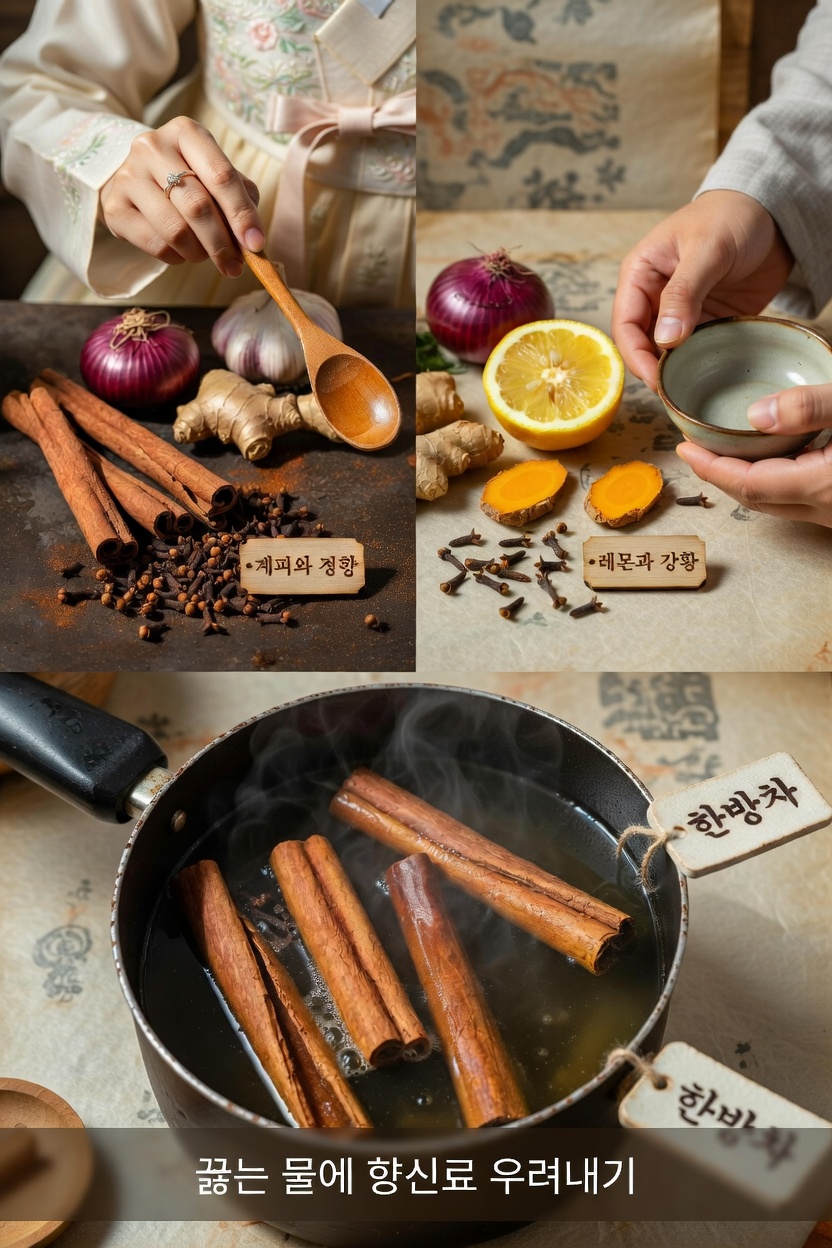 간단한 홈메이드 허브 인퓨전: 계피, 정향, 마늘, 생강, 레몬, 양파를 함께 살펴보기