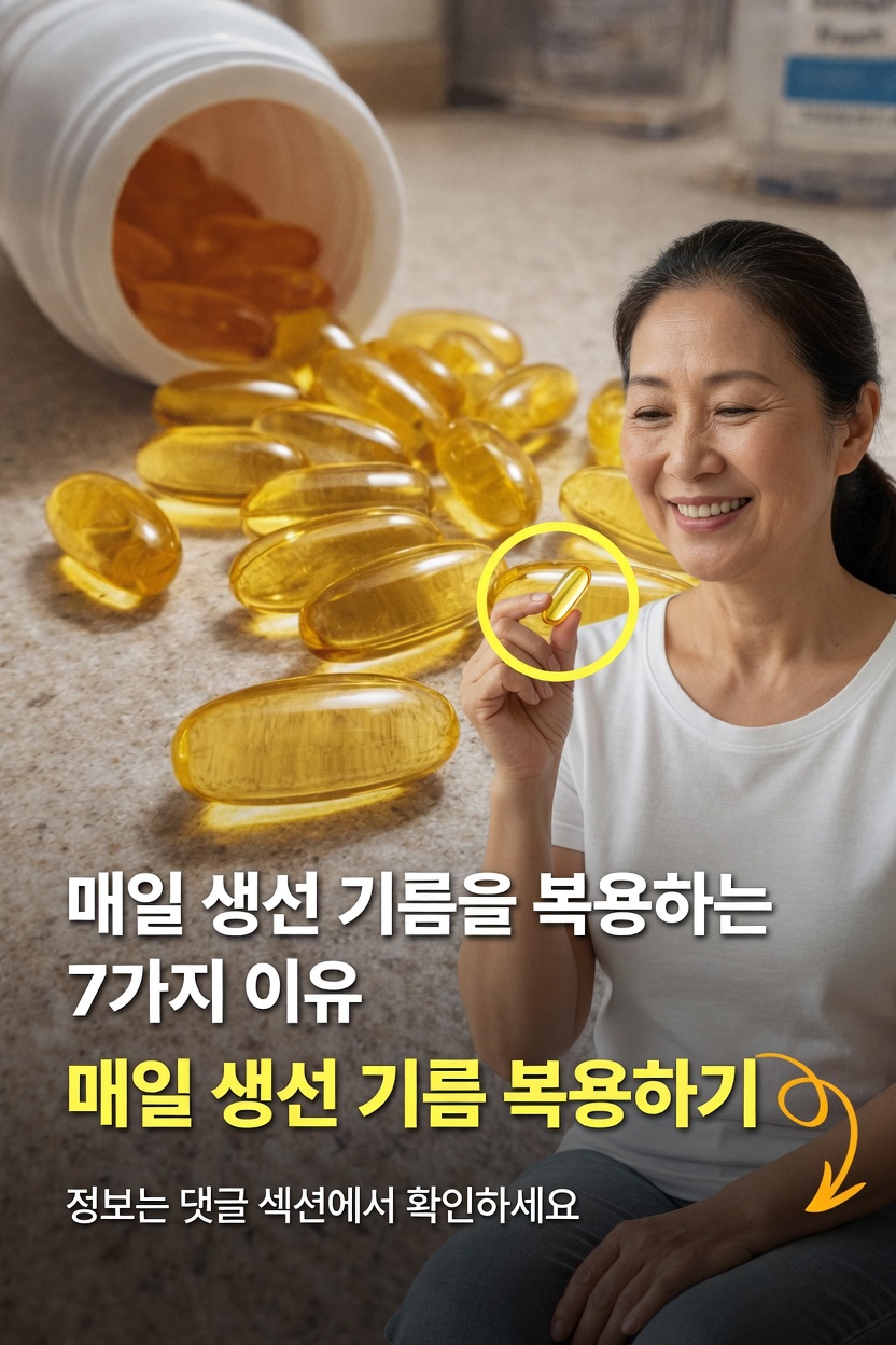 생선기름을 매일 섭취하면 몸에 나타날 수 있는 놀라운 7가지 변화