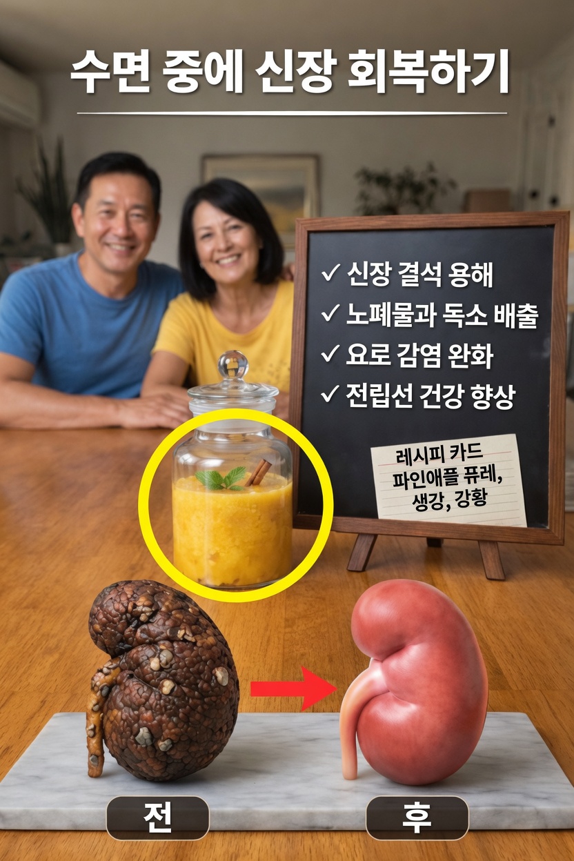 파인애플, 생강, 펜넬로 신장 건강 지원에 좋은 간단한 밤 음료 레시피 알아보기