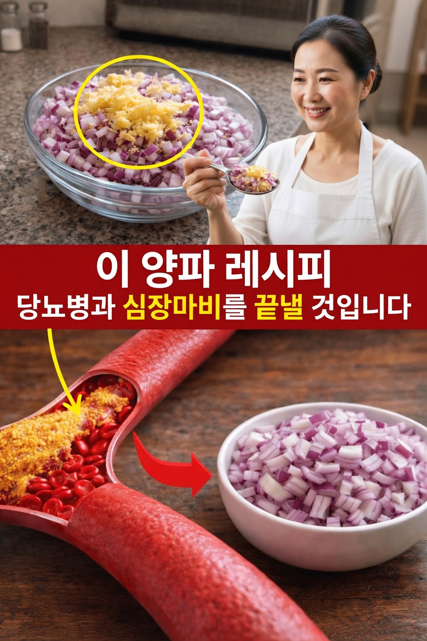 건강한 혈당과 심장 건강을 돕는 적양파와 생강의 강력한 잠재력