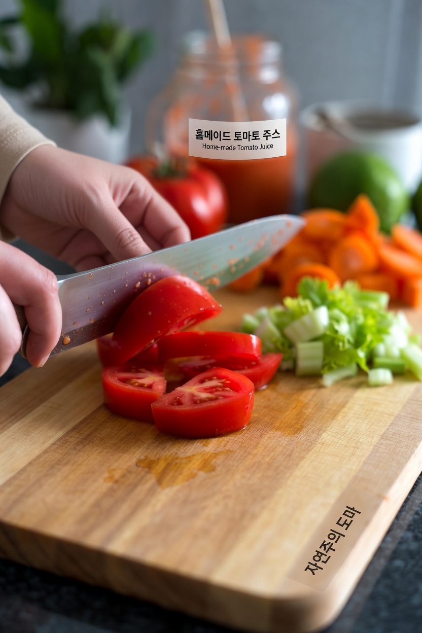 신선한 토마토 주스의 놀라운 건강 효능: 매일의 영양을 간단하게 높이는 방법