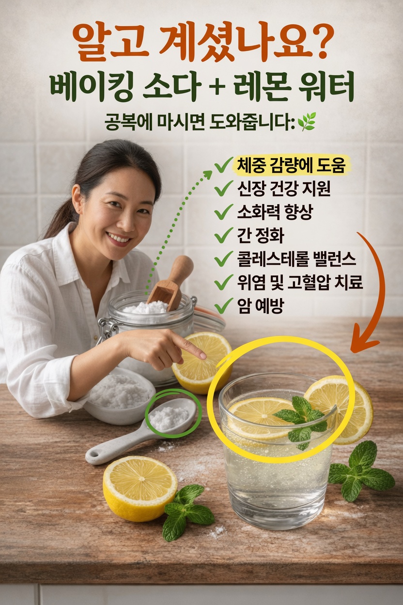 베이킹소다와 레몬물은 정확히 무엇인가요?