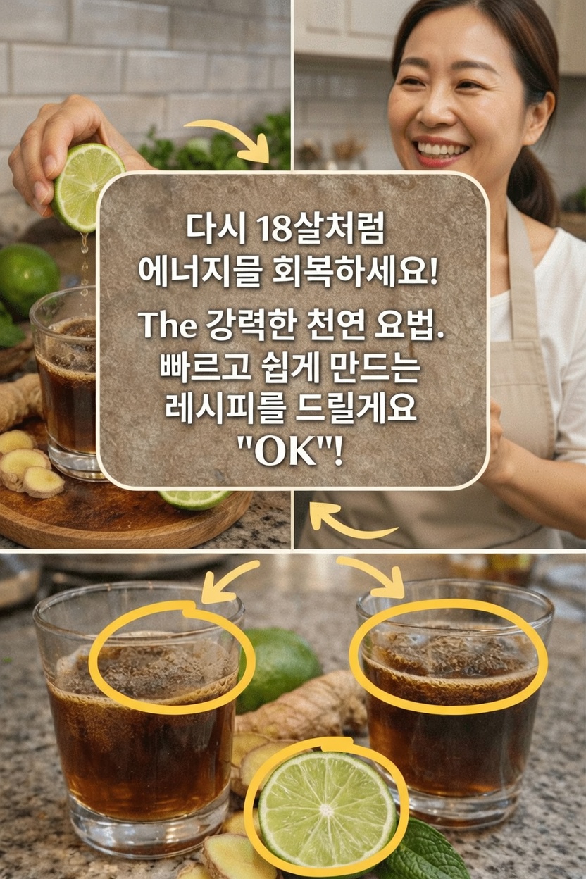 간단한 저녁 습관: 일상 건강을 위한 천연 생강, 라임, 꿀 음료 알아보기