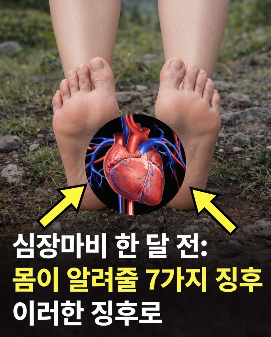 심장마비 몇 주 전, 몸이 보내는 7가지 주요 경고 신호