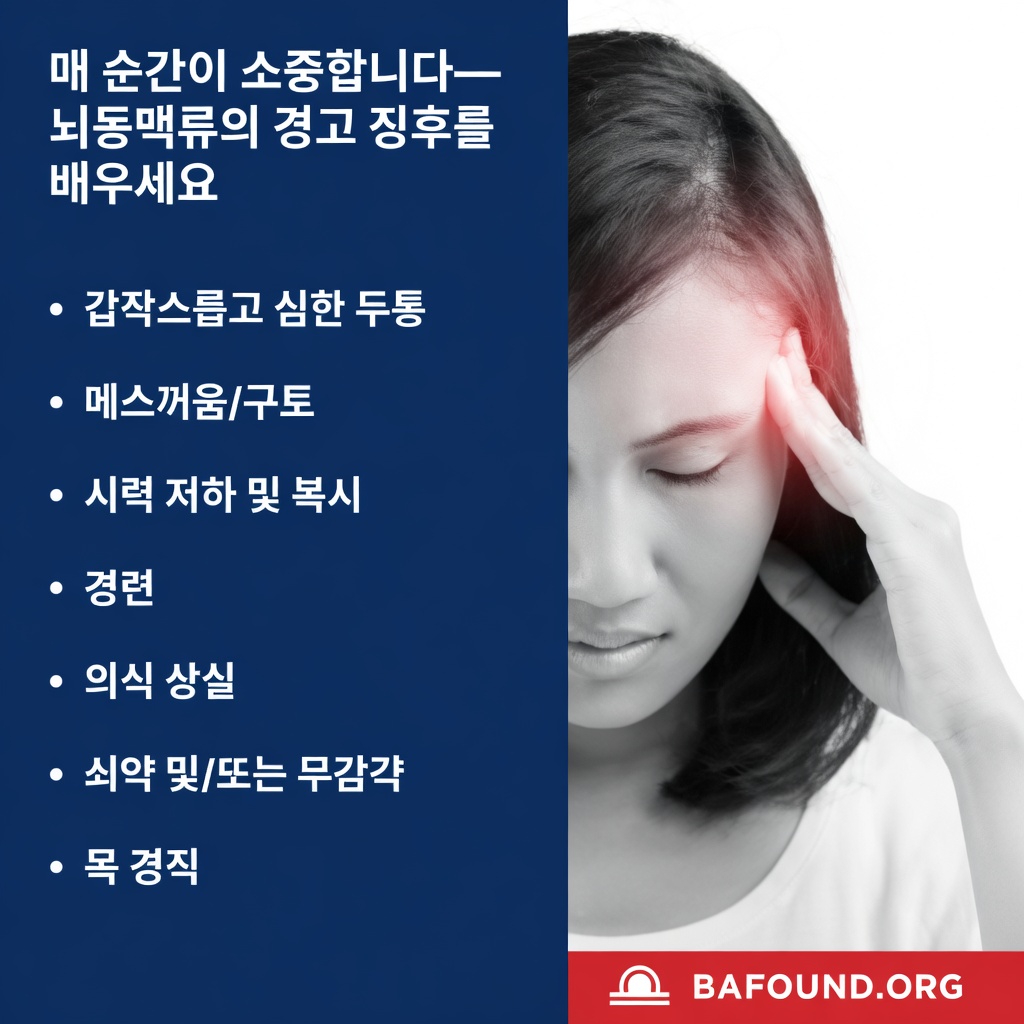 절대 무시해서는 안 되는 뇌동맥류의 가장 중요한 징후와 증상은 무엇인가