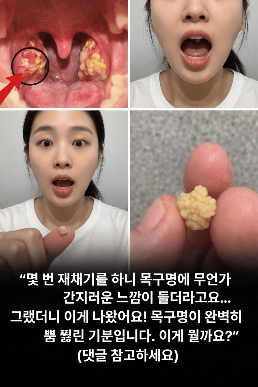 재채기한 뒤 목에서 나온 작은 덩어리는 무엇일까? 편도결석 이해하기
