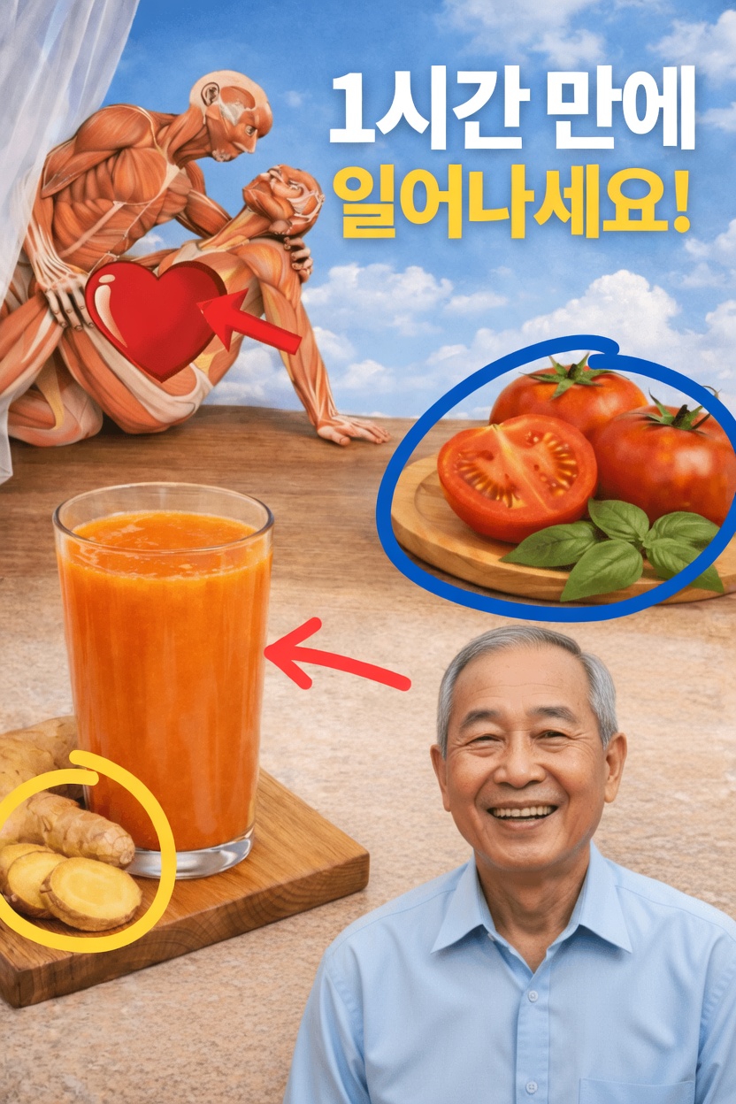 간단한 생강과 토마토 리프레셔가 자연스러운 에너지 수준을 어떻게 도울 수 있는지 알아보세요
