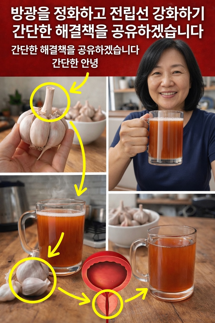 이 간단한 마늘 음료가 60세 이후 방광 편안함에 도움이 될 수 있을까요?
