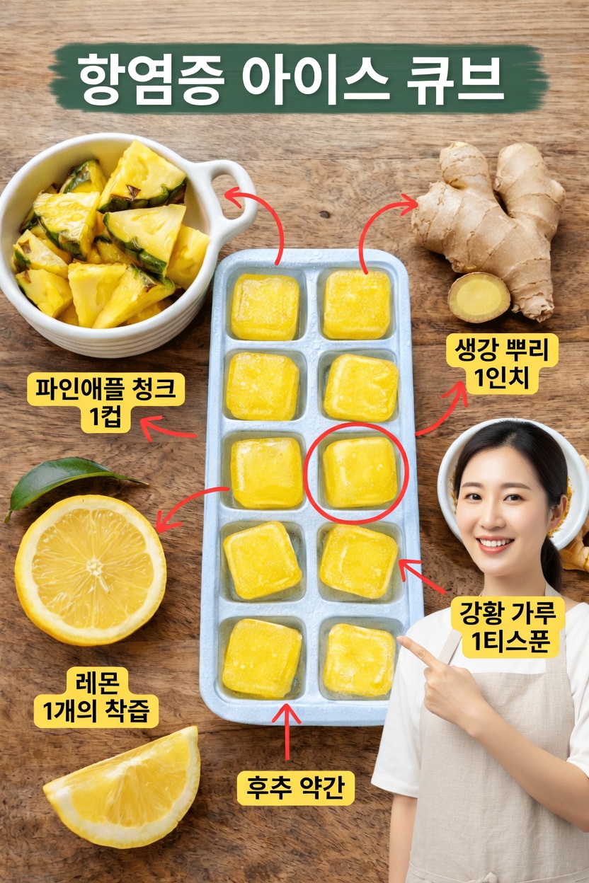 이 항염증 얼음 큐브가 당신의 몸에 부족한 매일의 습관일까요?