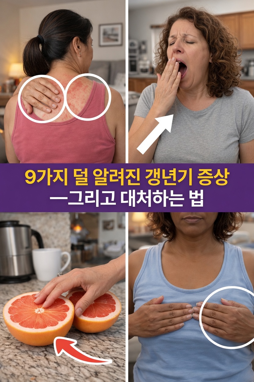 많은 여성이 놓치는 폐경 증상 9가지와 이를 완화하는 데 도움이 되는 일상 습관