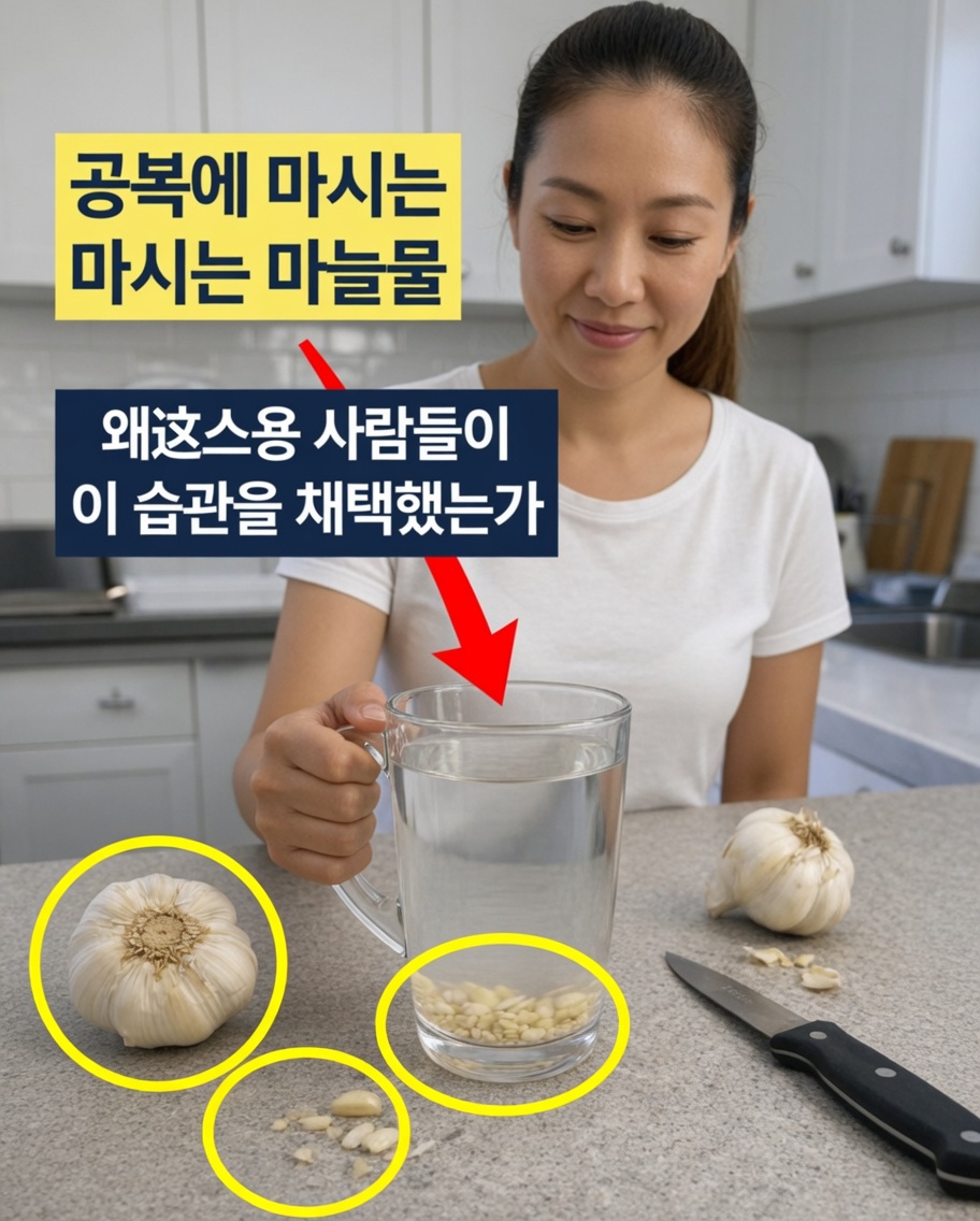 왜 많은 사람들이 매일 아침 공복에 마늘물을 마실까?