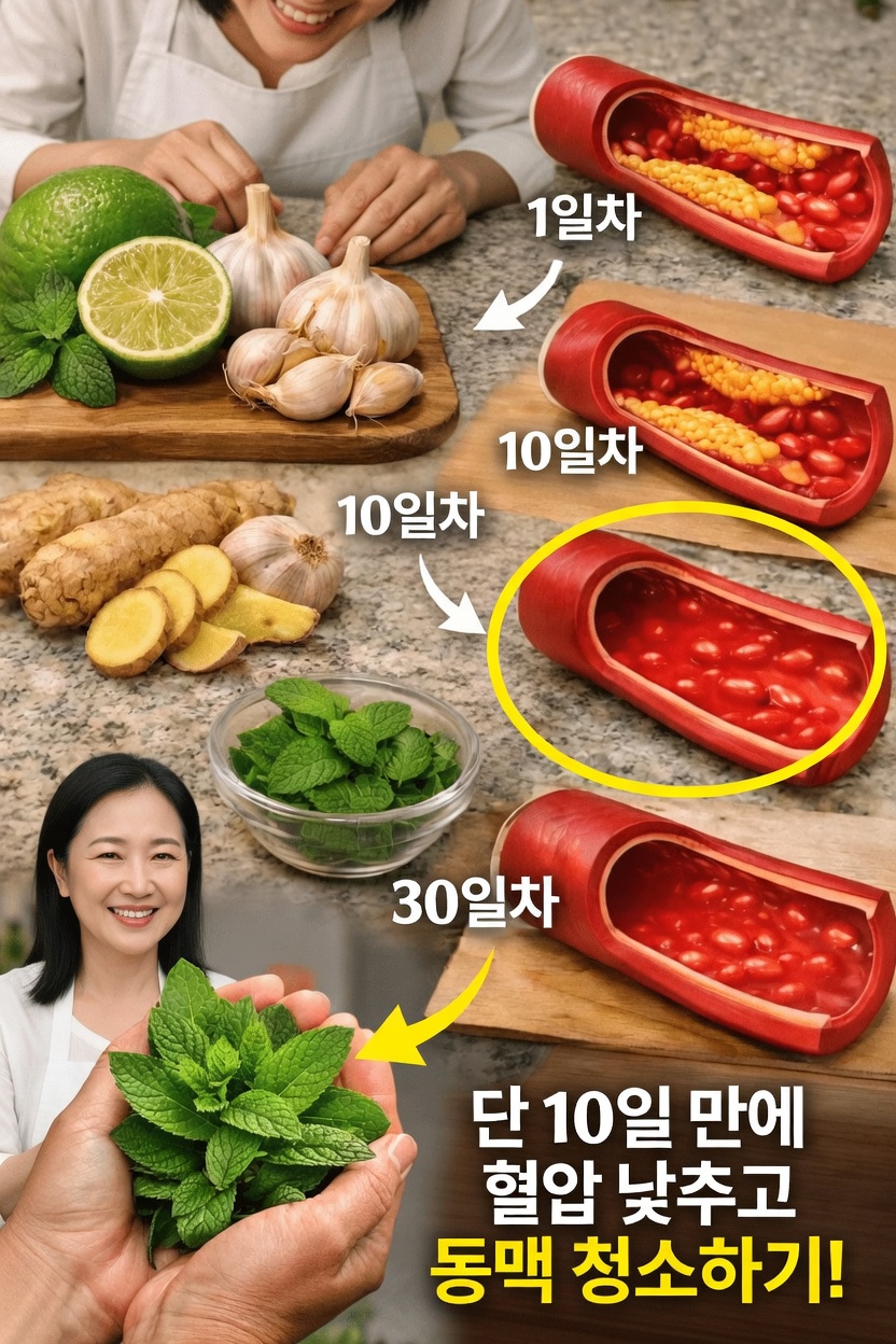 마늘, 생강, 라임, 민트 같은 일상적인 재료가 건강한 혈압 수치를 유지하는 데 도움이 될 수 있을까?