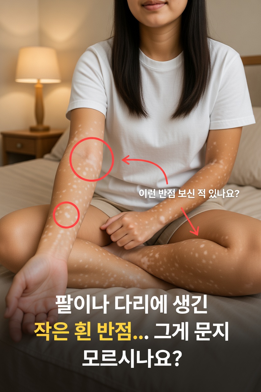 팔과 다리에 작은 흰 반점이 생기는 이유는 무엇일까요? 흔한 피부 변화 이해하기