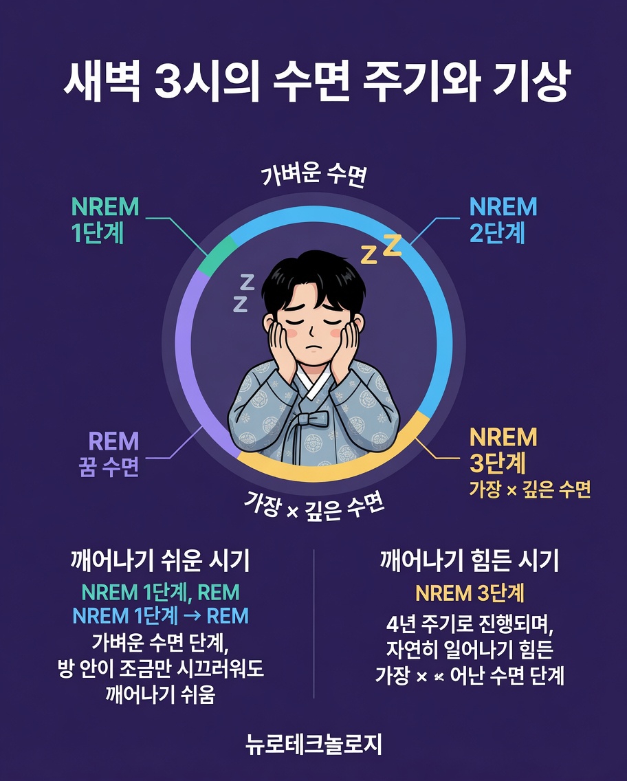 왜 자주 새벽 3시에서 4시 사이에 깰까요? 흔한 이유와 더 잘 자는 간단한 방법 이해하기
