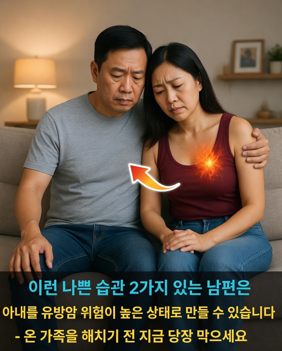 남편의 일상 습관이 당신의 유방암 위험을 조용히 높이고 있을까? 주의해야 할 흔한 2가지와 가족을 지키는 간단한 방법