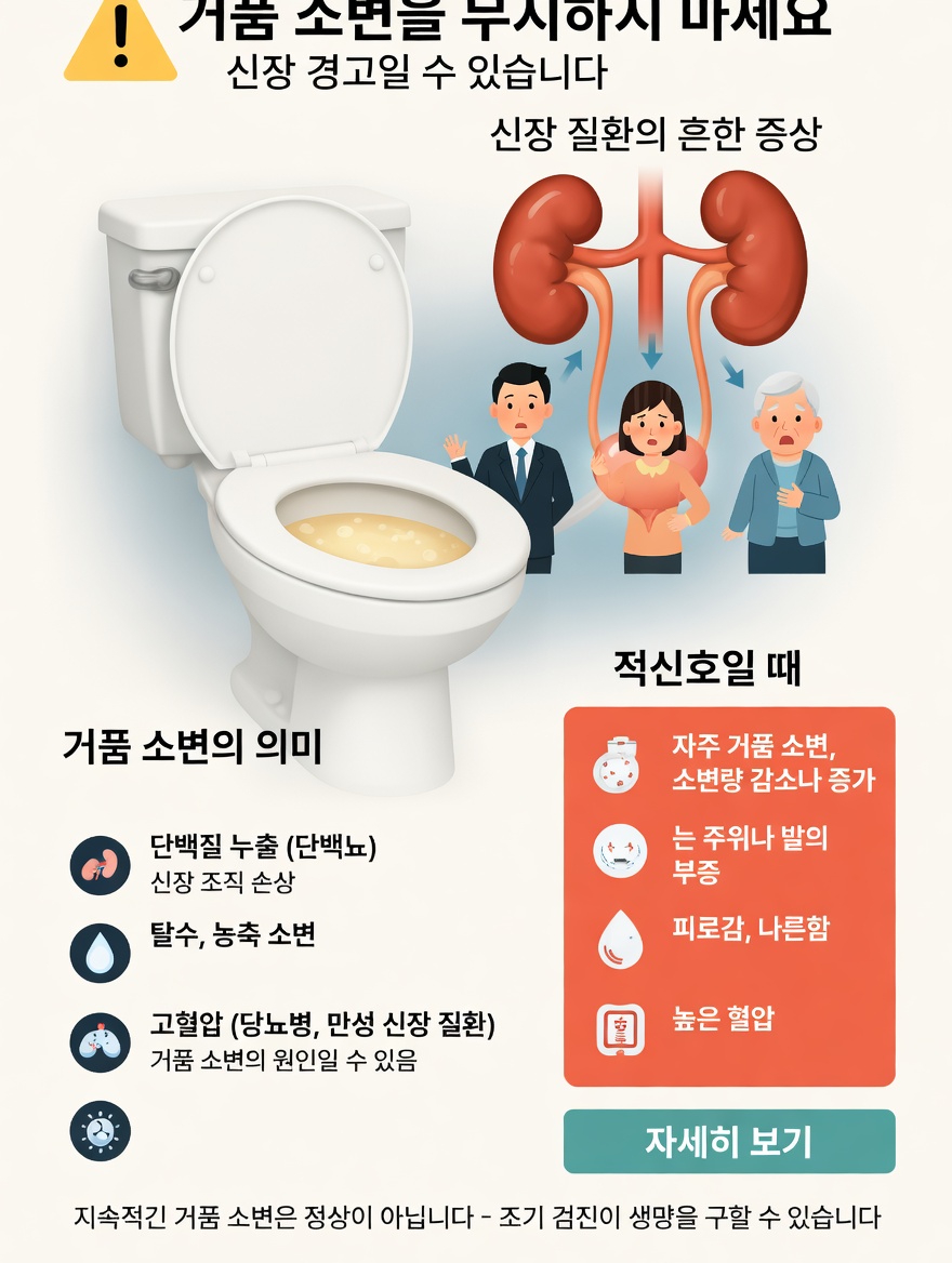 소변에 거품이 생기는 이유는 무엇일까요? 흔한 신장 건강 신호 이해하기