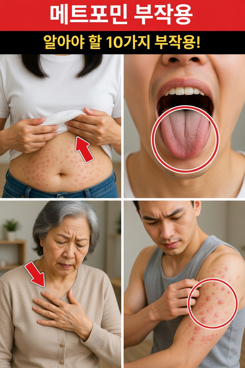 알아두어야 할 메트포르민의 흔한 부작용 10가지와 이를 안전하게 관리하는 실용적인 팁