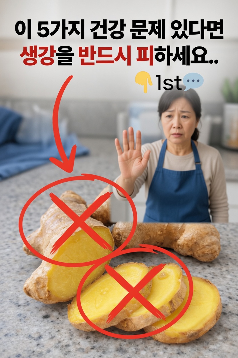 생강: 일상에 추가하기 전에 주의해야 할 5가지 건강 상태