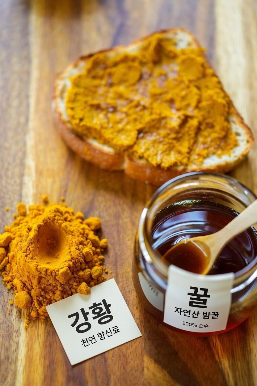 이 천연 강황 믹스를 하루에 두 스푼만 추가하면 무릎 편안함을 돕는 데 도움이 될까요?