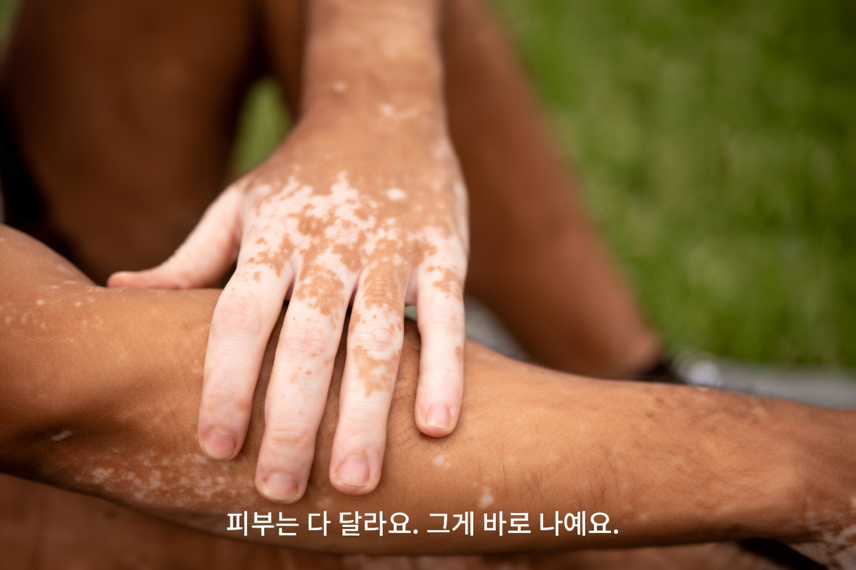 피부에 생긴 이 작은 하얀 반점들은 무엇일까요?