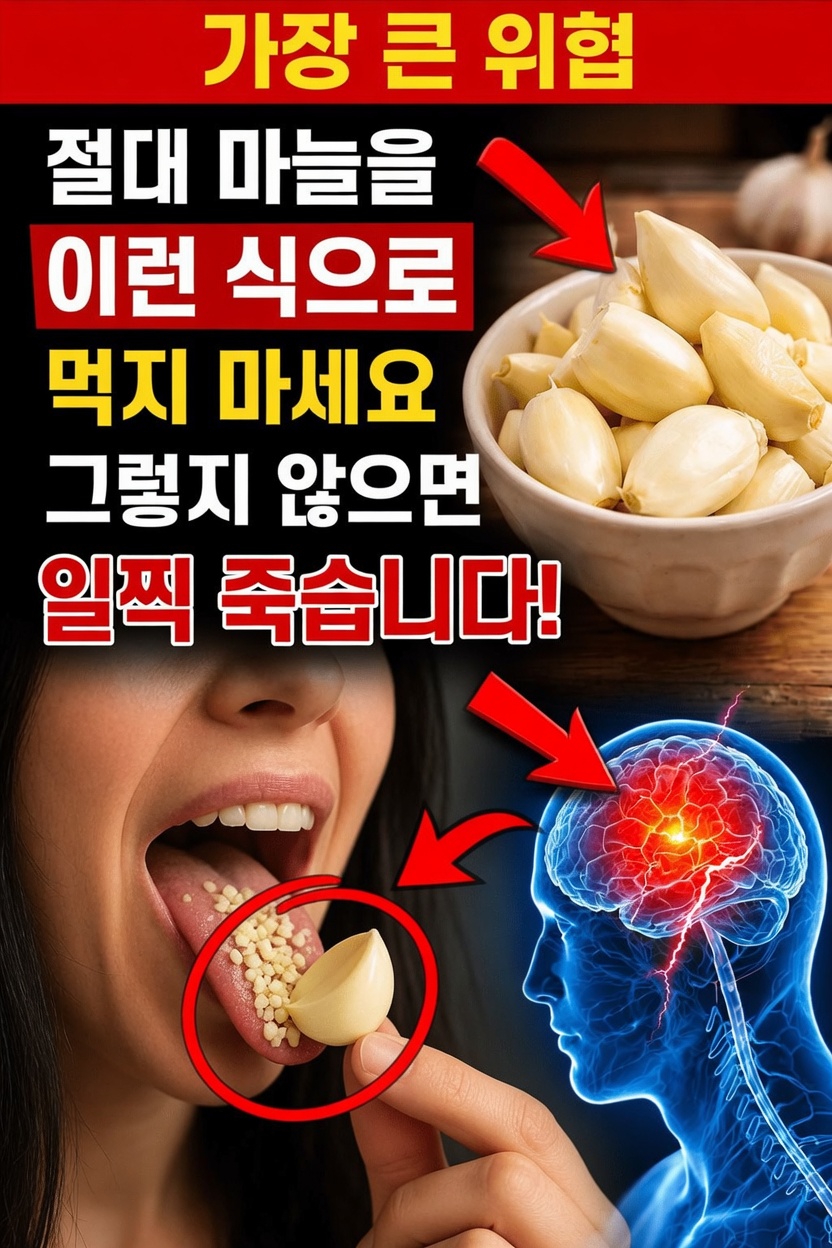 50세 이상 성인들이 마늘을 좋아하는 이유