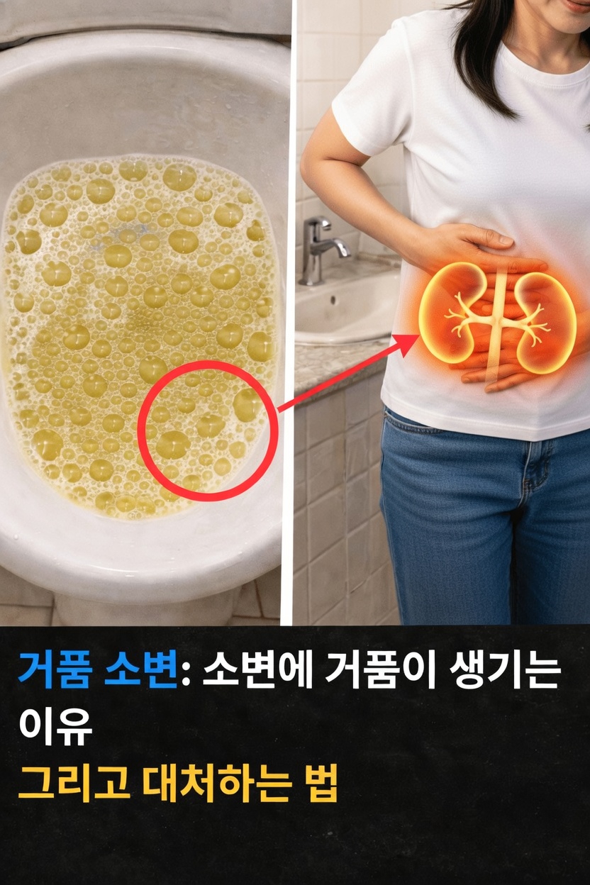 거품뇨: 소변에 왜 거품이 생기는지와 이에 대해 할 수 있는 일