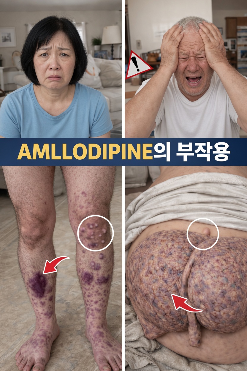 알아두어야 할 암로디핀의 흔한 부작용 12가지
