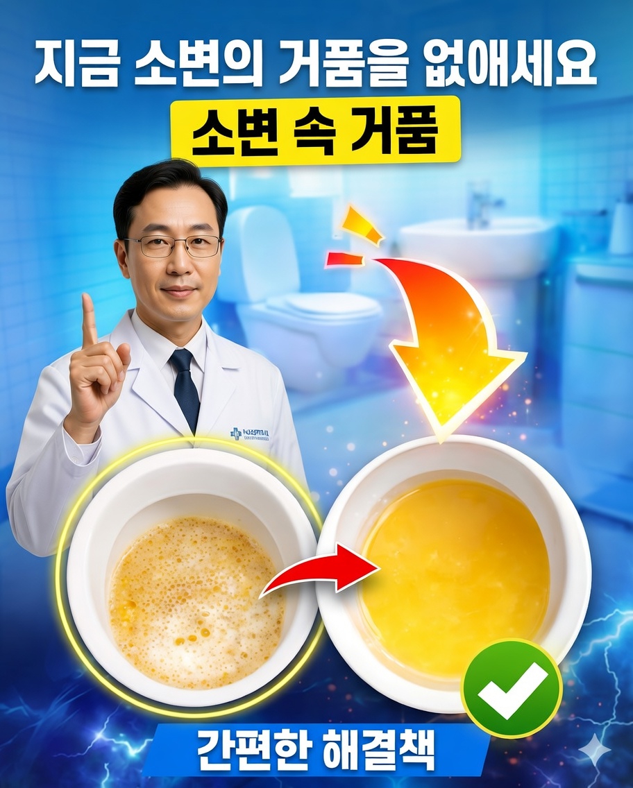 소변에 거품이 생기는 것: 언제는 정상이고 언제는 신장 문제를 나타낼 수 있을까?