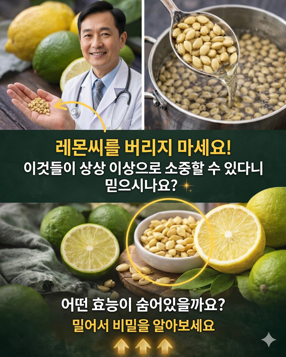 🍋 레몬 씨앗: 많은 사람들이 건강상의 이점을 모르고 버리는 천연 비밀