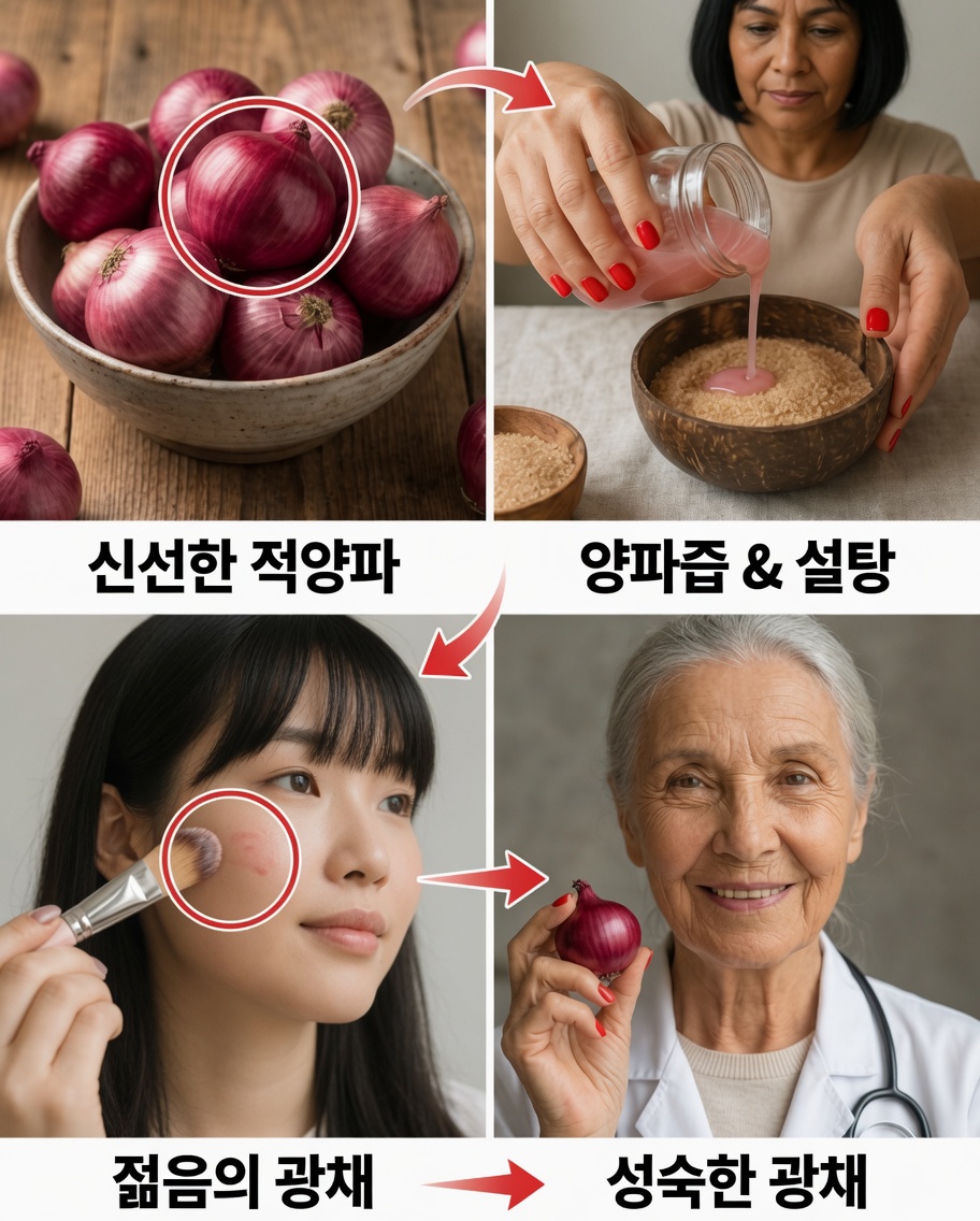 붉은 양파가 더 밝고 균일한 피부를 되찾는 데 도움이 될 수 있을까요?