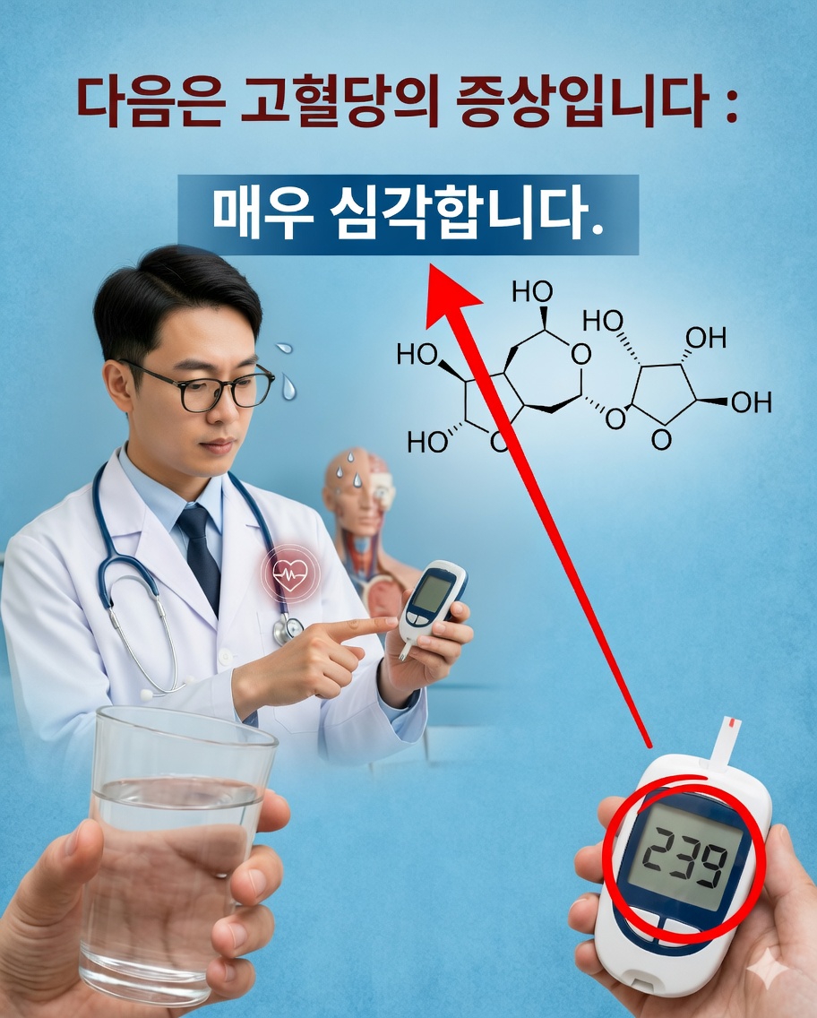 🚨 혈당이 너무 높다는 신호: 절대 무시해서는 안 되는 증상들
