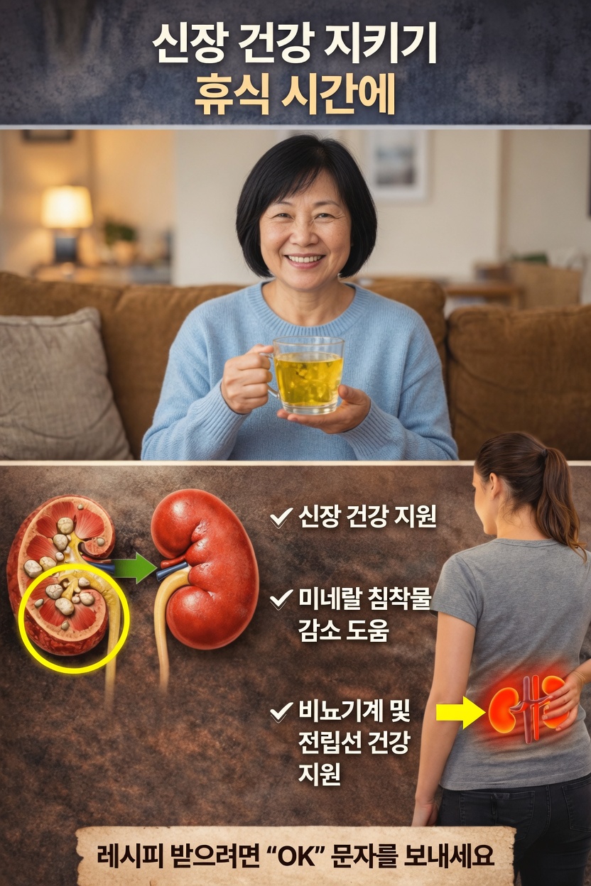 이 쉬운 허브차 레시피로 휴식 시간에 신장을 건강하게 유지하는 방법