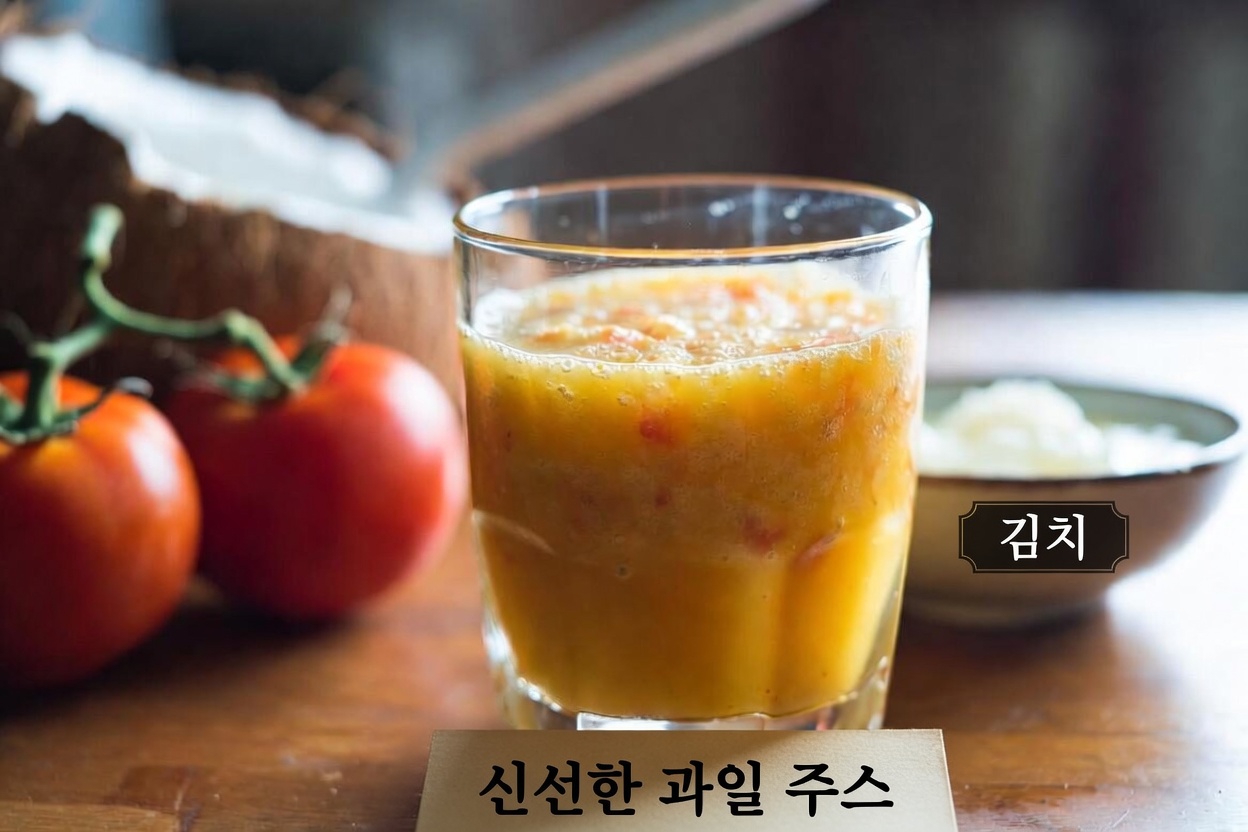 신장을 상쾌하게: 비뇨기 건강을 위한 간단한 토마토와 코코넛 워터 음료