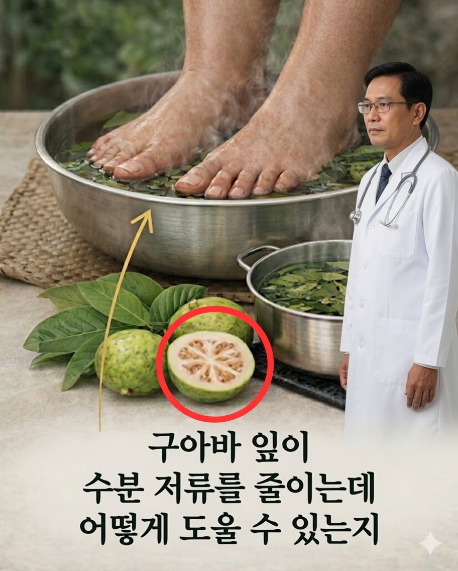 수분 저류를 막는 구아바 잎: 점점 더 많은 사람들이 선택하는 천연 요법 🌿