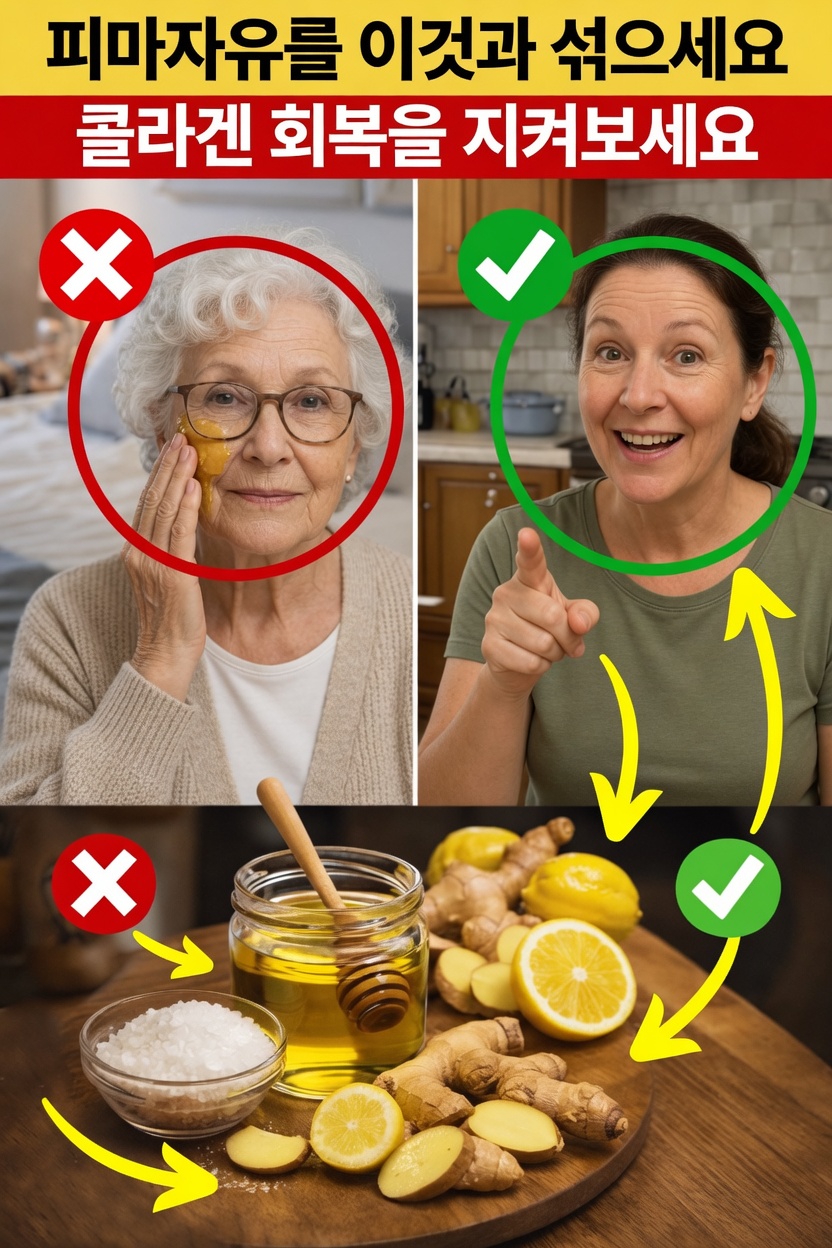 50세 이상? 스킨케어 루틴에 피마자유를 레몬, 생강, 꿀, 물과 섞는 방법