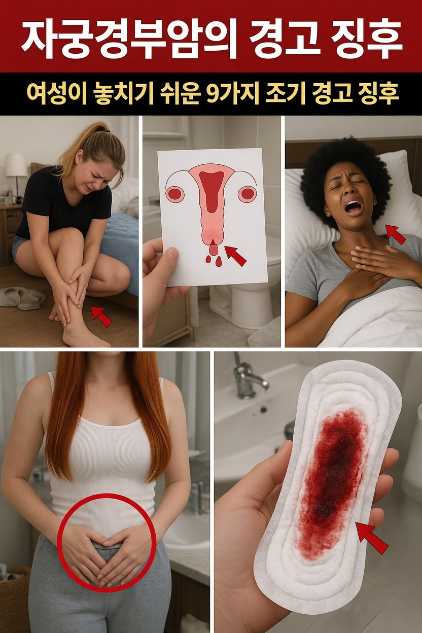 대부분의 여성이 놓치는 자궁경부암의 9가지 초기 경고 신호, 모든 여성이 알아야 할 것