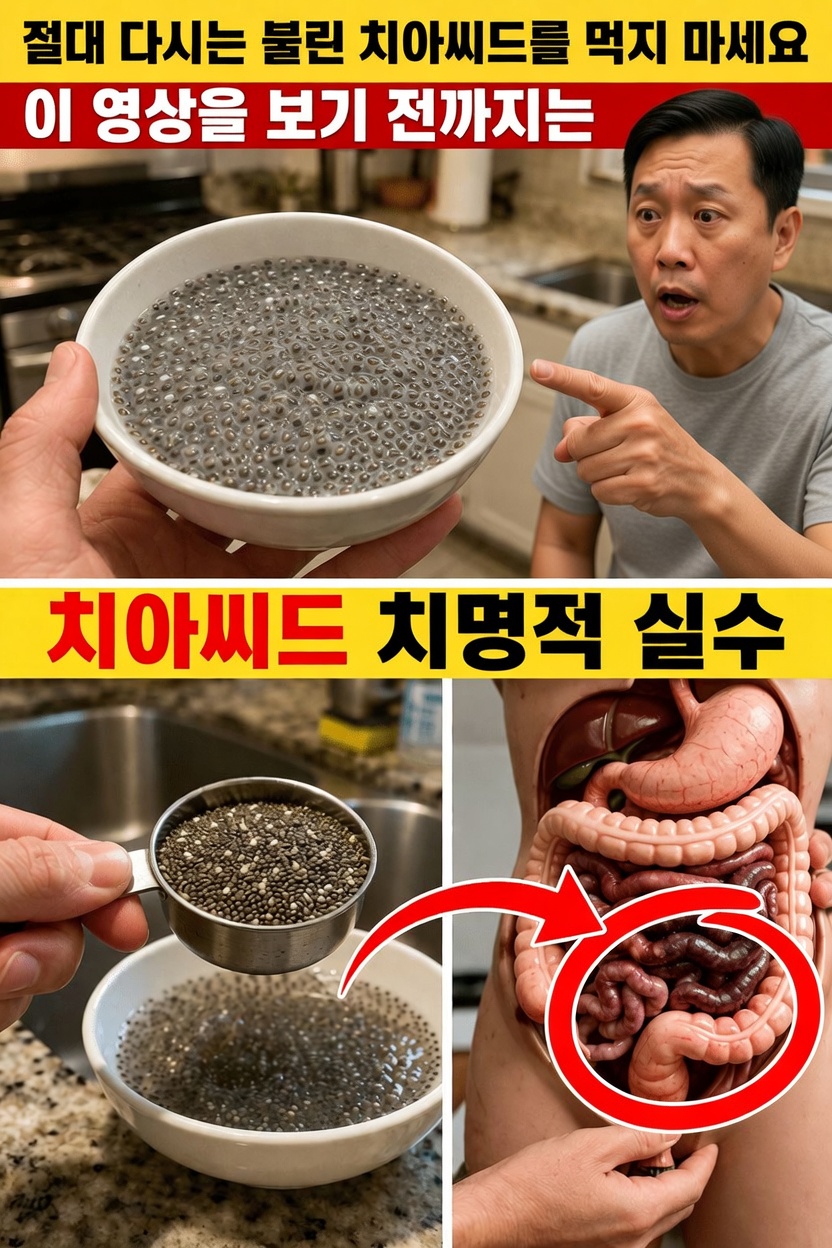 치아씨드를 불릴 때 저지르는 5가지 치명적인 실수와 더 나은 결과를 위한 예방법