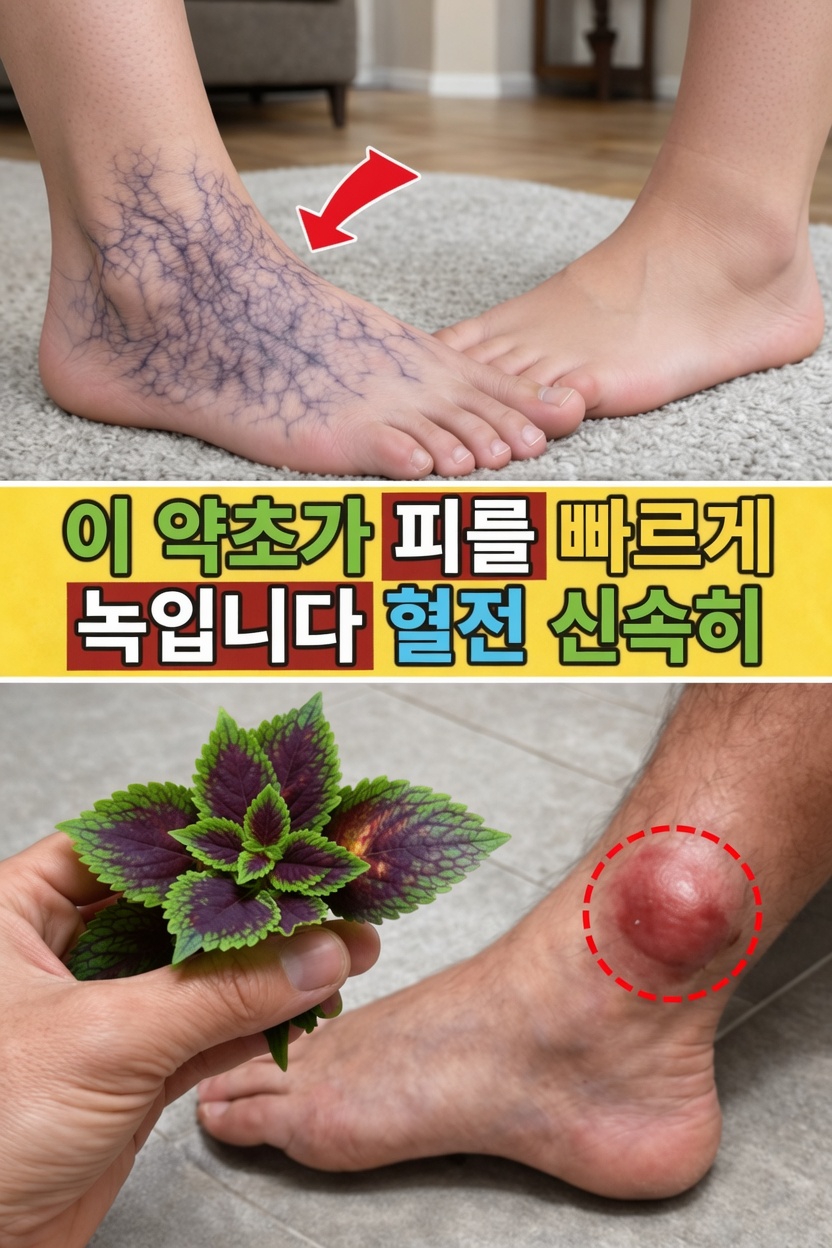 다리의 건강한 혈류와 순환을 자연스럽게 지원할 수 있는 최고의 천연 허브 알아보기