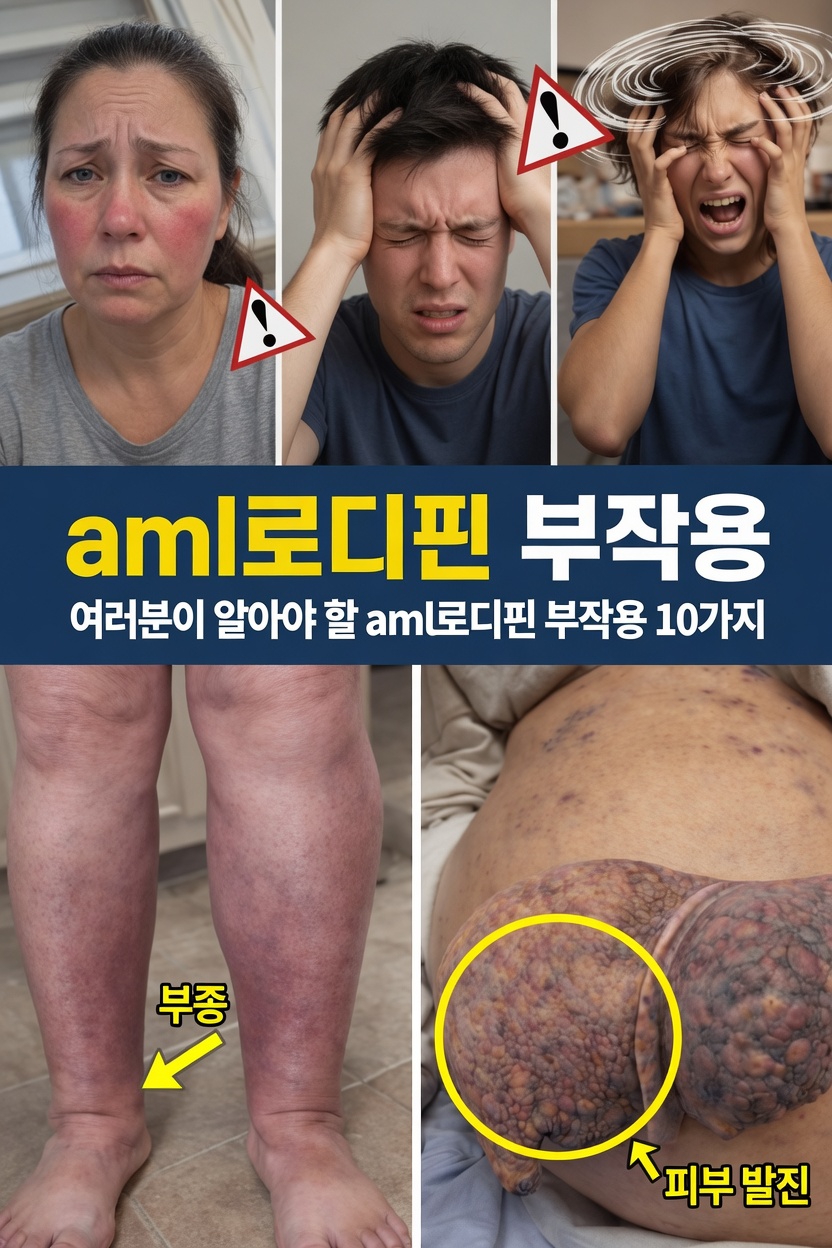 암로디핀 부작용에 대해 알아야 할 사항: 흔한 10가지 반응과 도움이 되는 관리 전략