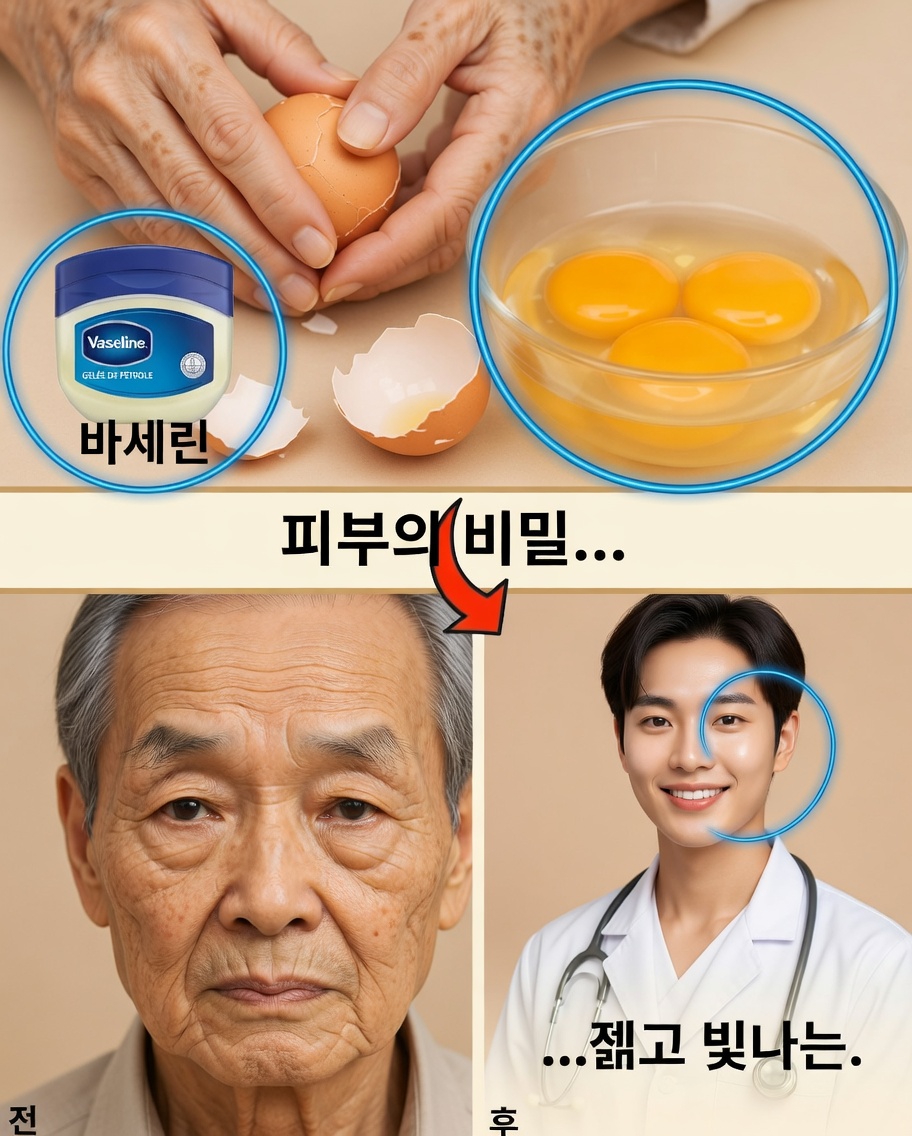 60세 이후 더 탄탄하고 볼륨감 있는 피부, 달걀노른자와 바셀린으로 만든 간단한 나이트 마스크가 얼굴에 생기를 되찾아준다