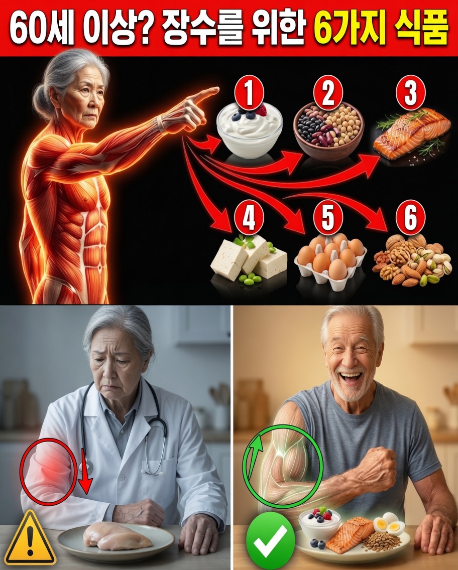 노년층: 근육을 보호하려면 잠들기 전에 이 5가지 음식을 드세요