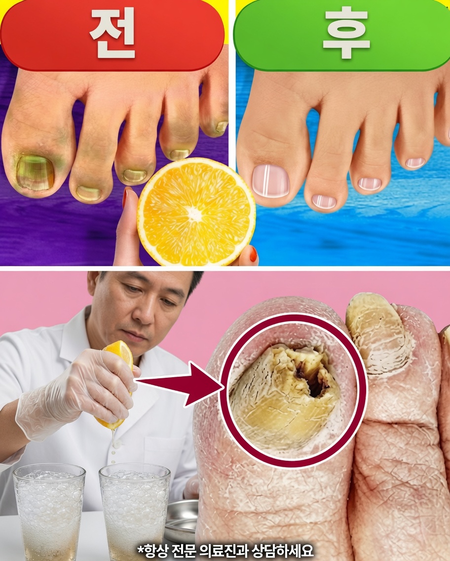 손톱·발톱 무좀과 작별하세요! 레몬과 소금을 활용한 궁극의 천연 치료법 🍋🧂