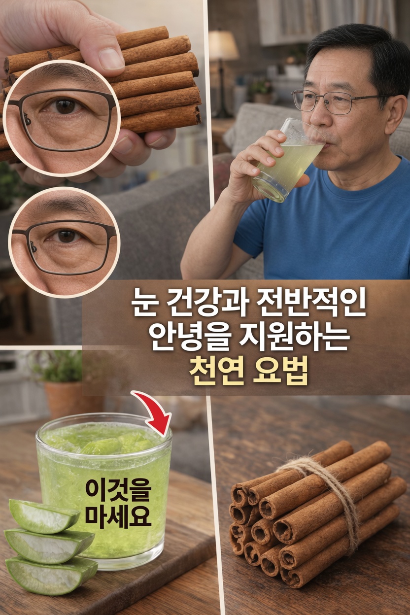 알로에 베라와 계피: 웰빙과 눈 건강 지원을 위한 천연 성분 탐구